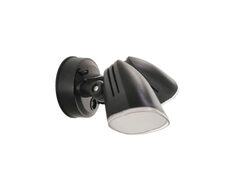 Clarion 20W LED Twin Head Polycarbonate Coastal Spotlight Black / Tri-Colour - CLARION EX2-BK
